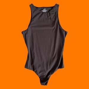 SKIMS Fits Everybody High Neck Bodysuit Brown Small